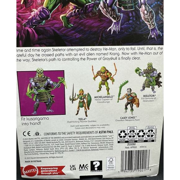 MOTU Masters of the Universe Origins Turtles of Grayskull Skeletor TMNT New - Picture 6 of 6
